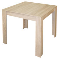 ESSTISCH 80/80/75 cm Nachbildung  Holzwerkstoff schnell aufzubauende und stabile Arbeitsfläche quadratisch Sonoma Eiche  - Sonoma Eiche, MODERN, Holzwerkstoff (80/80/75cm) - Livetastic