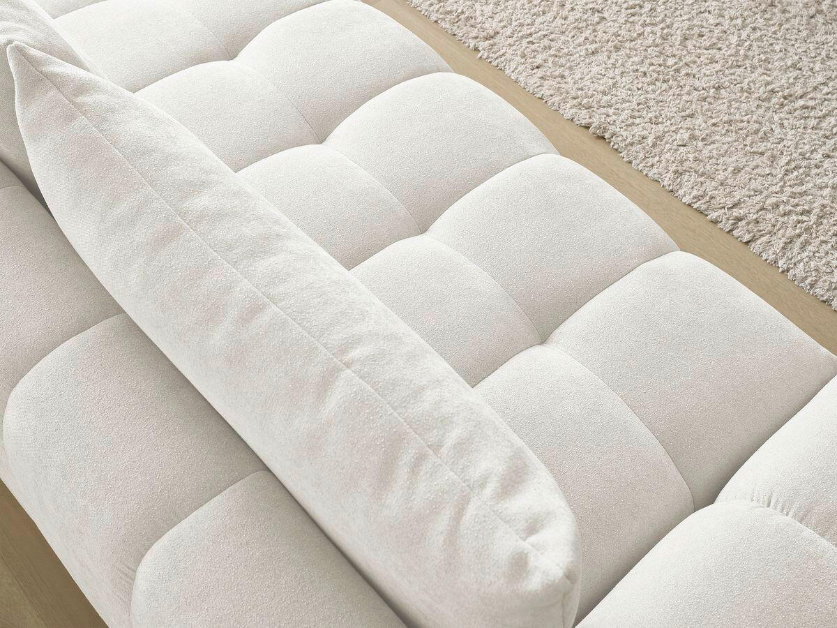 3-SITZER-SOFA EVEREST Struktur Weiß  - Schwarz/Weiß, MODERN, Kunststoff/Textil (278/90/115cm)