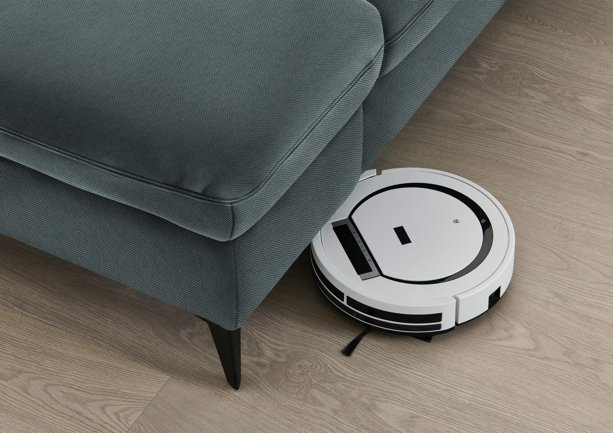 ECKSOFA Chenille Blau  - Blau/Schwarz, Design, Textil/Metall (288/198cm) - Beldomo Style