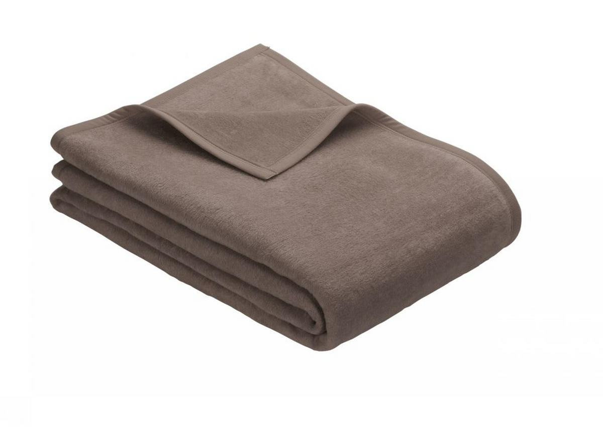 DEKA 220/240 cm  PORTO UNI  - smeđa, Konvencionalno, tekstil (220/240cm) - Ibena