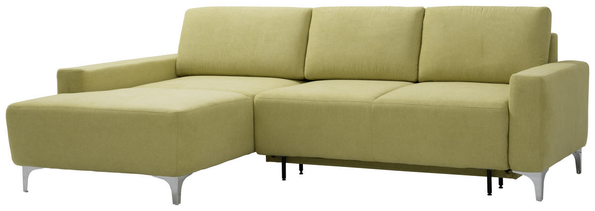 Freisteller von Sedda ECKSOFA Hellgrün Chenille.