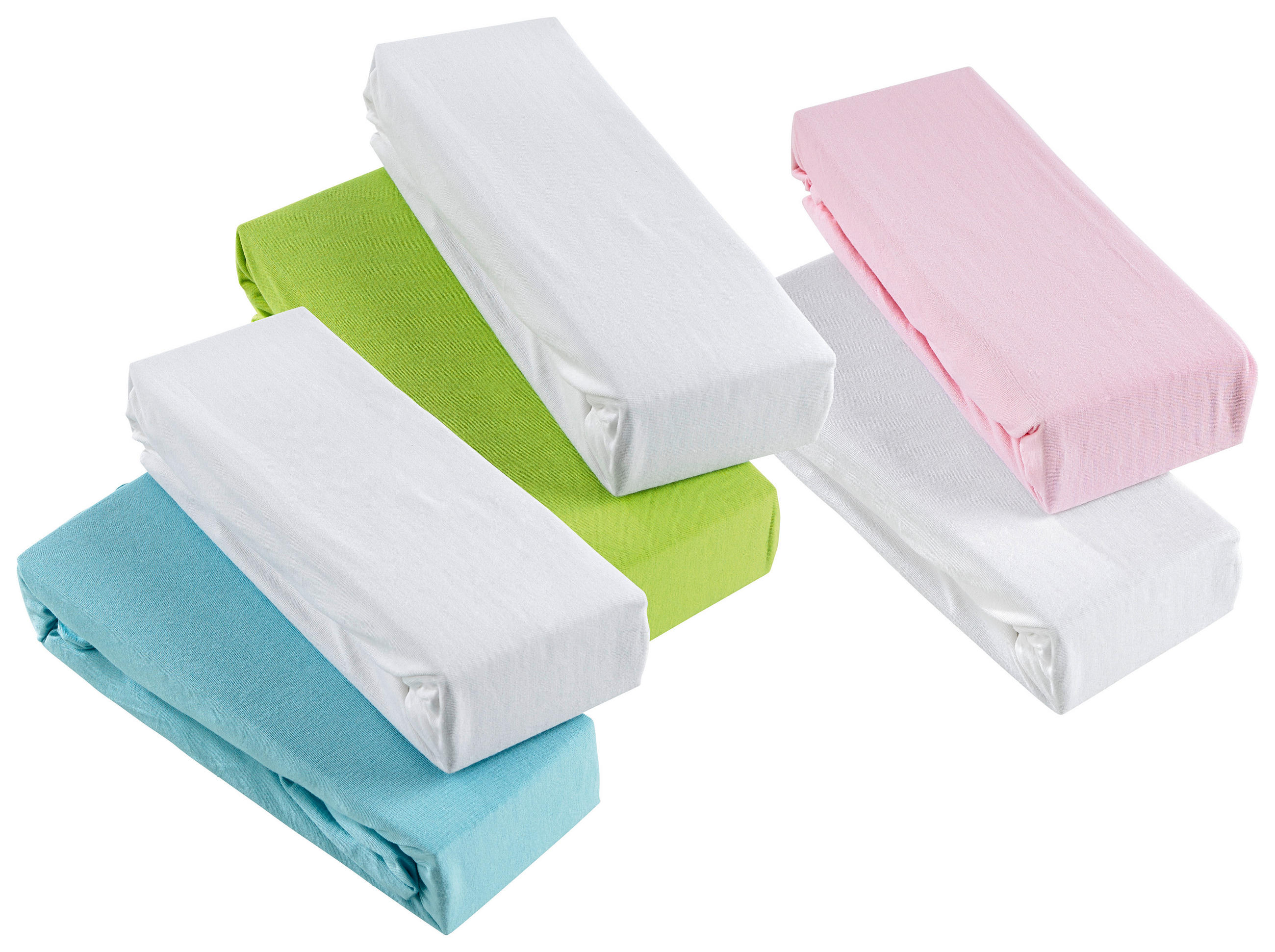 DĚTSKÉ ELASTICKÉ PROSTĚRADLO 70/140 cm  - bílá/růžová, Basics, textil (70/140cm) - My Baby Lou