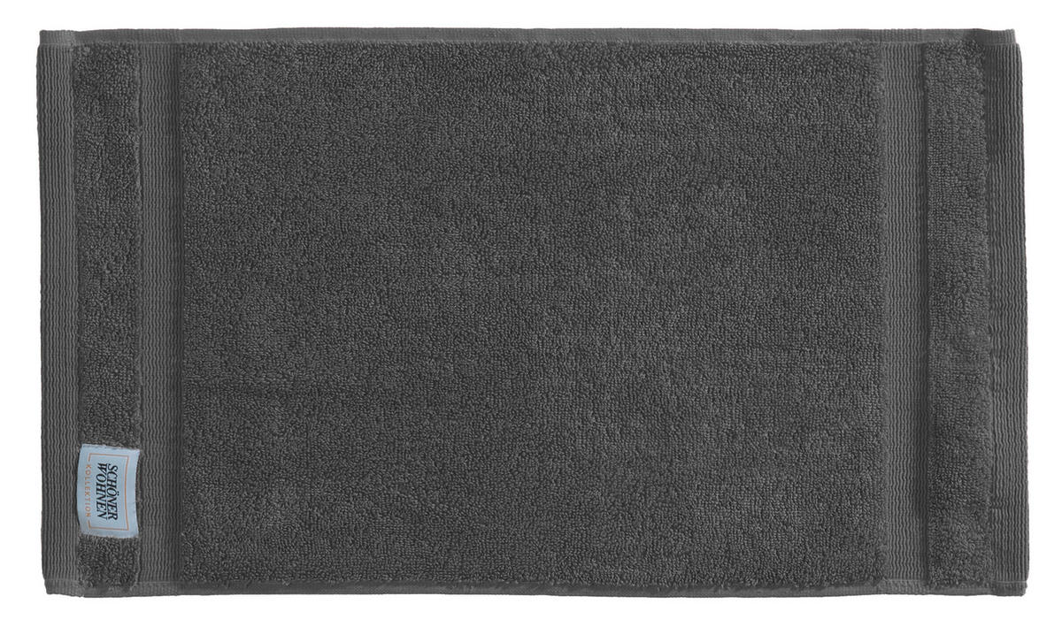 FROTTIERSET SW-Cuddly Anthrazit 5-teilig  - Anthrazit, Basics, Textil - Schöner Wohnen