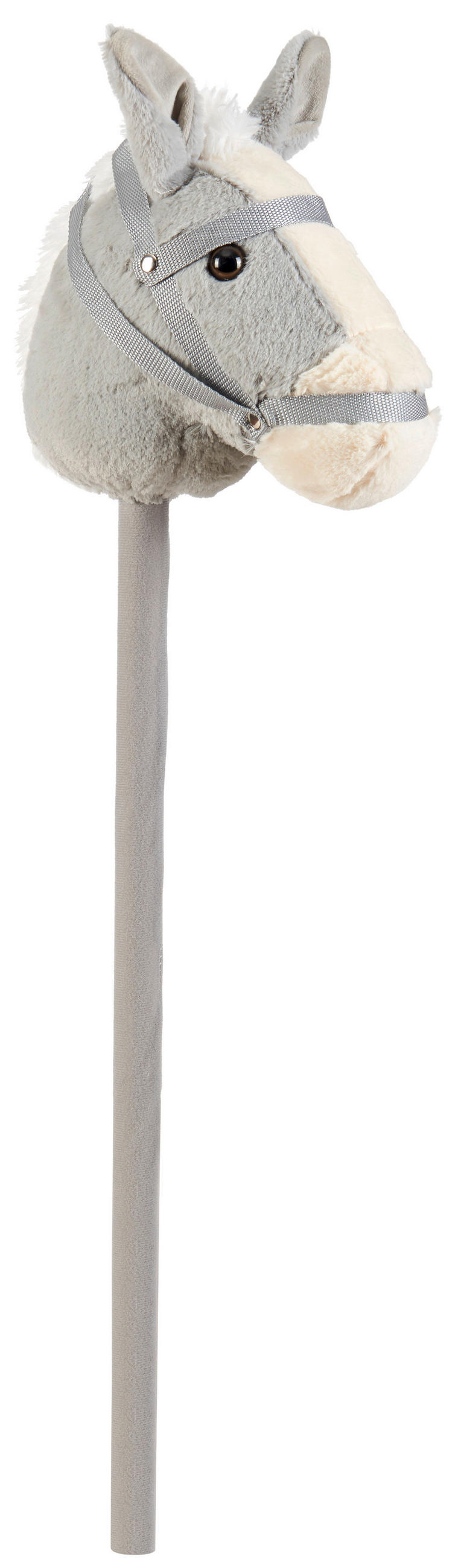 STECKENPFERD - Grau, Basics, Kunststoff/Textil (80cm) - My Baby Lou