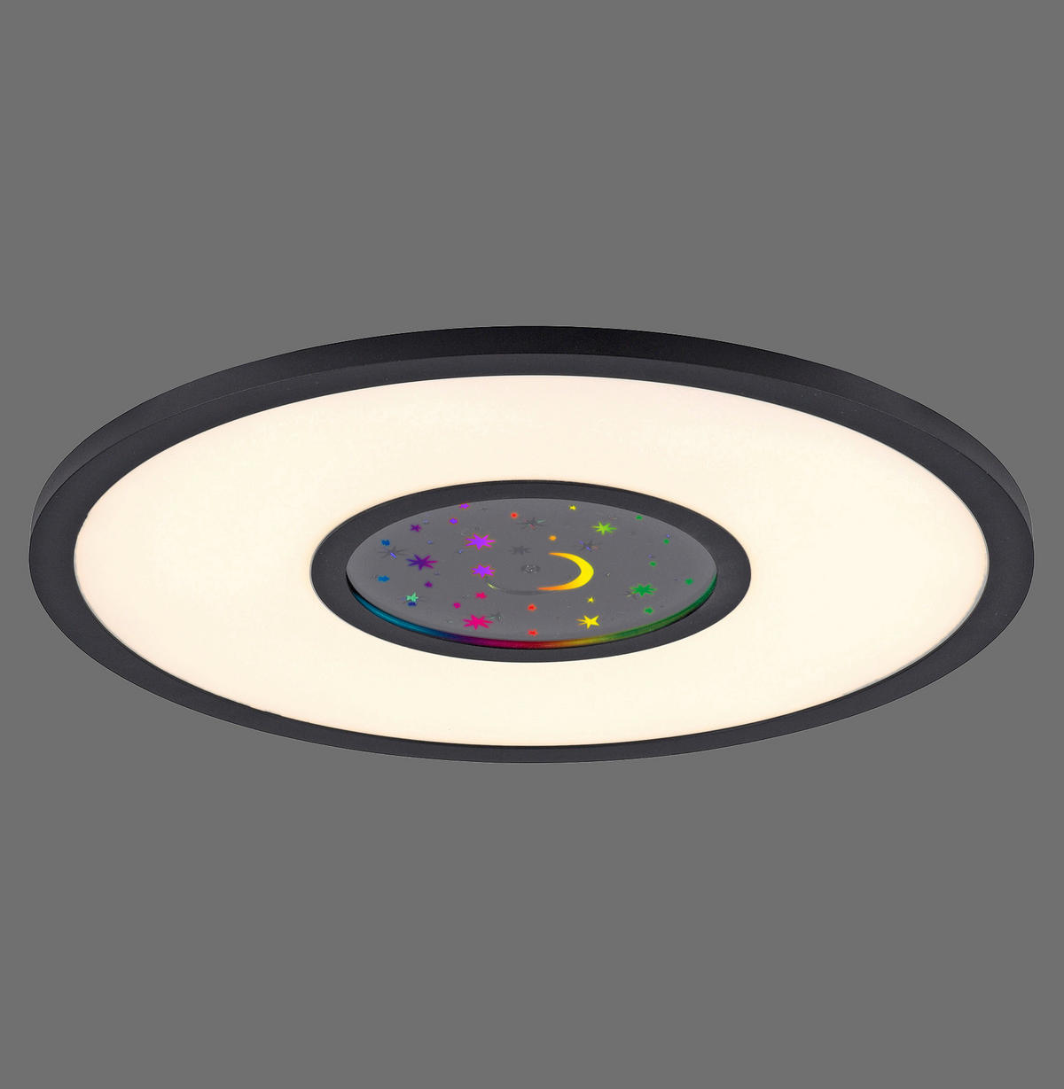 STROPNA LED-SVETILKA  Astro 23 W/2000 lm/2700-5000 K/230 V/ - črna, Trend, kovina/umetna masa (40/40/4,5cm)