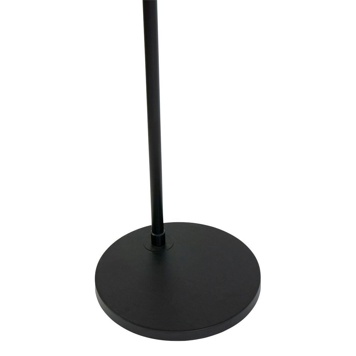 STEHLEUCHTE SPARKLED LIGHT 50/240/230 cm  - Schwarz/Weiß, Trend, Textil/Metall (50/240/230cm)