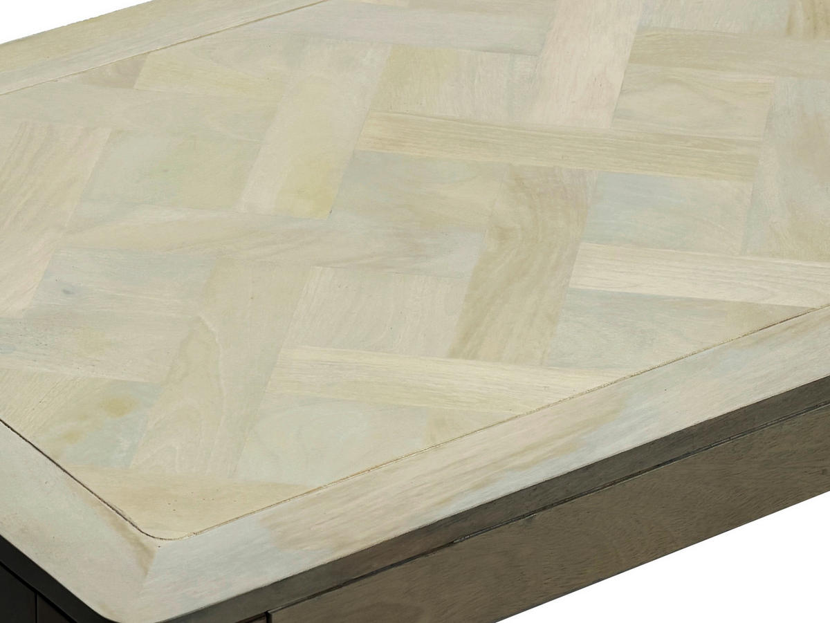 COUCHTISCH Mangoholz massiv 120/60/40 cm rechteckig Weiß  - Weiß, Design, Holz (120/60/40cm) - Livetastic