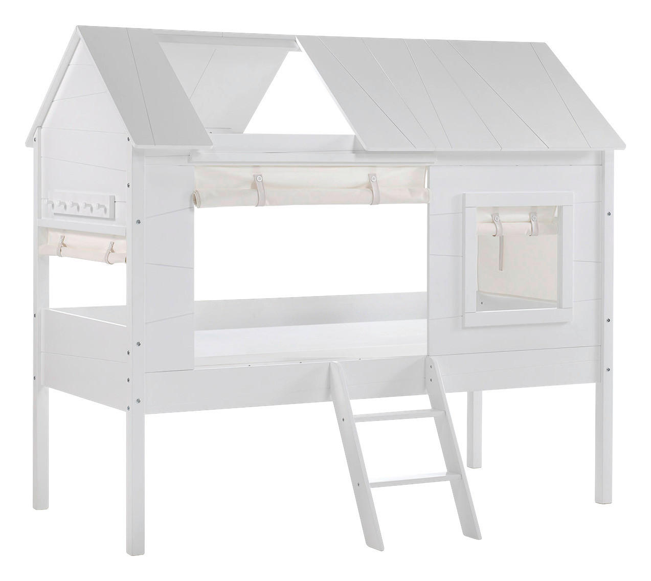 HAUSBETT 90/200 cm  - Weiß, KONVENTIONELL (90/200cm) - MID.YOU