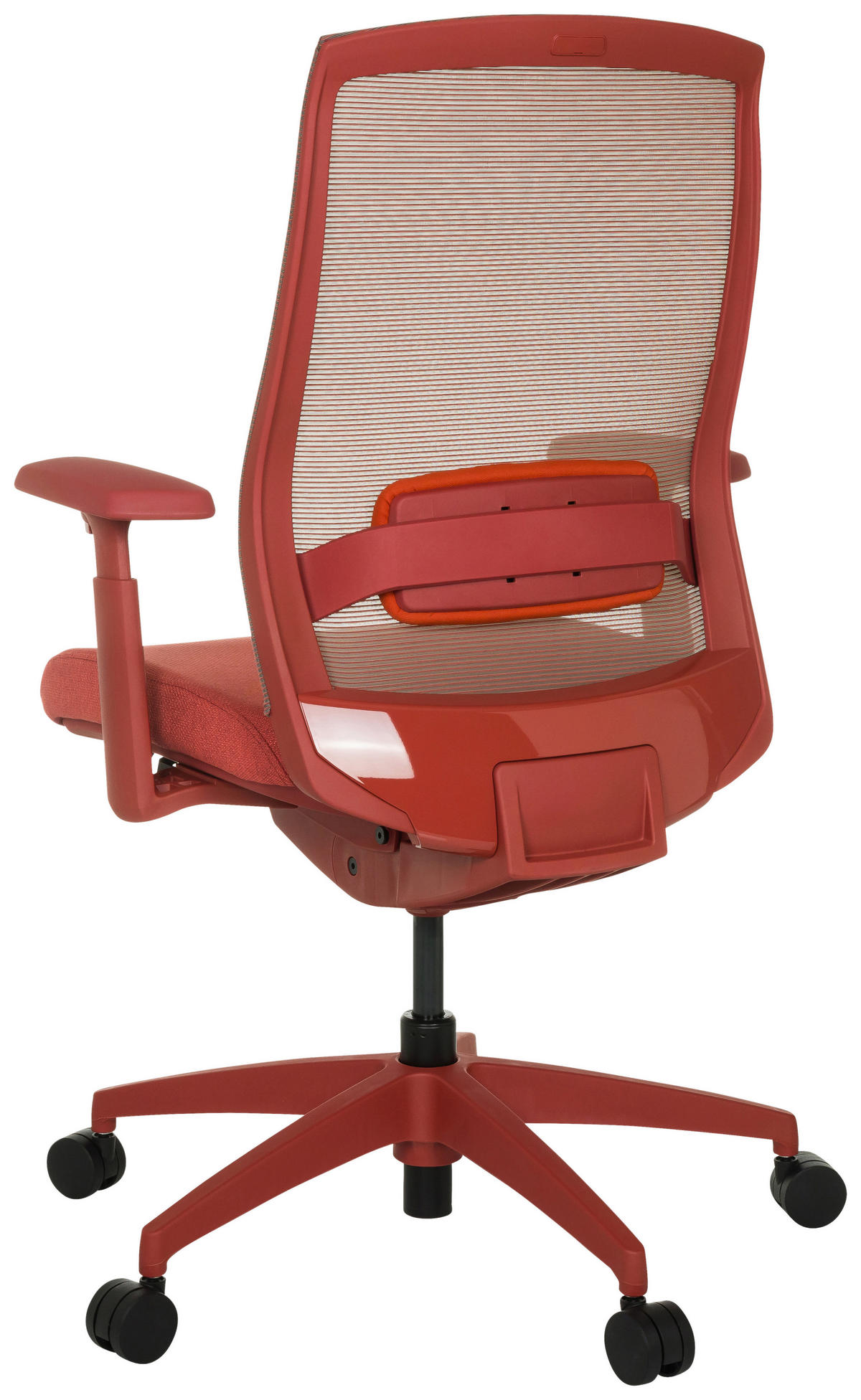 OTOČNÁ ŽIDLE, síťovina, červená - červená, Moderní, textil/plast (65/95 - 103/70cm) - MID.YOU