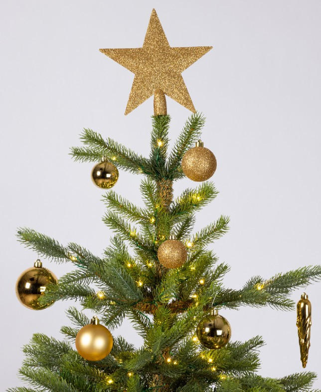 CHRISTBAUMKUGEL-SET 5 cm 33-teilig  - Goldfarben, Kunststoff (5cm) - X-Mas