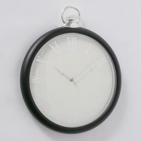 WANDUHR   - Weiss/Schwarz, Basics, Kunststoff (42,2/4,8cm) - Ambia Home