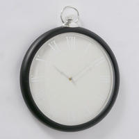 WANDUHR Schwarz, Weiss  - Weiss/Schwarz, Basics, Kunststoff (42,2/4,8cm) - Ambia Home
