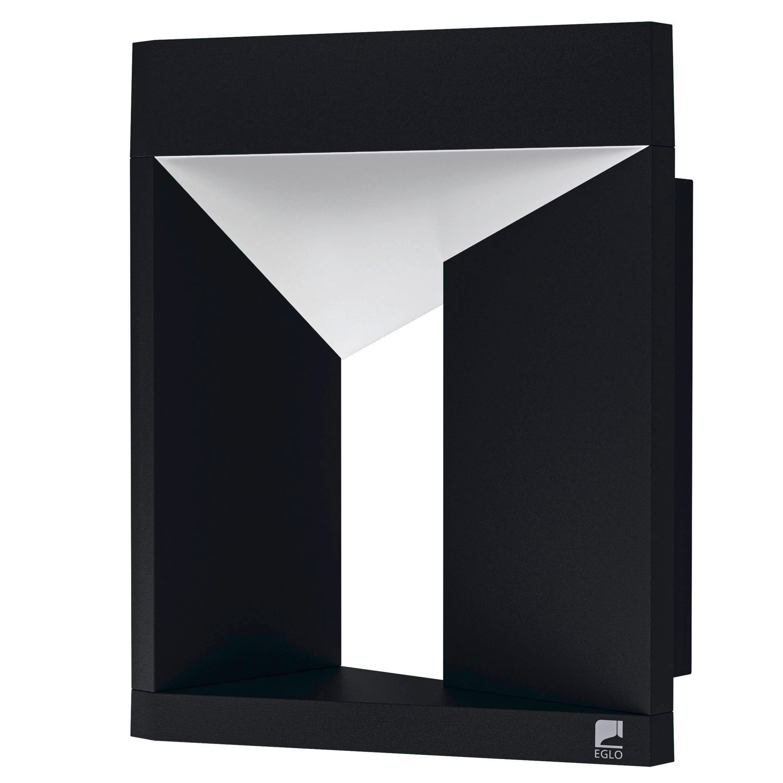 VÄGGLAMPA UTOMHUS - vit/svart, Design, metall/plast (29/20/13,5cm) - Eglo