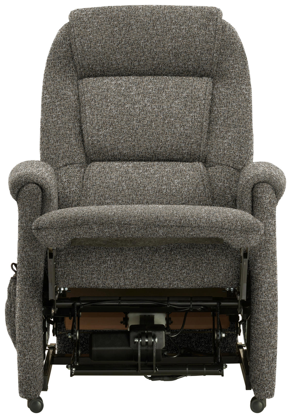 FERNSEHSESSEL in Flachgewebe Graubraun  - Graubraun/Schwarz, KONVENTIONELL, Kunststoff/Textil (69/105/82cm) - Himolla