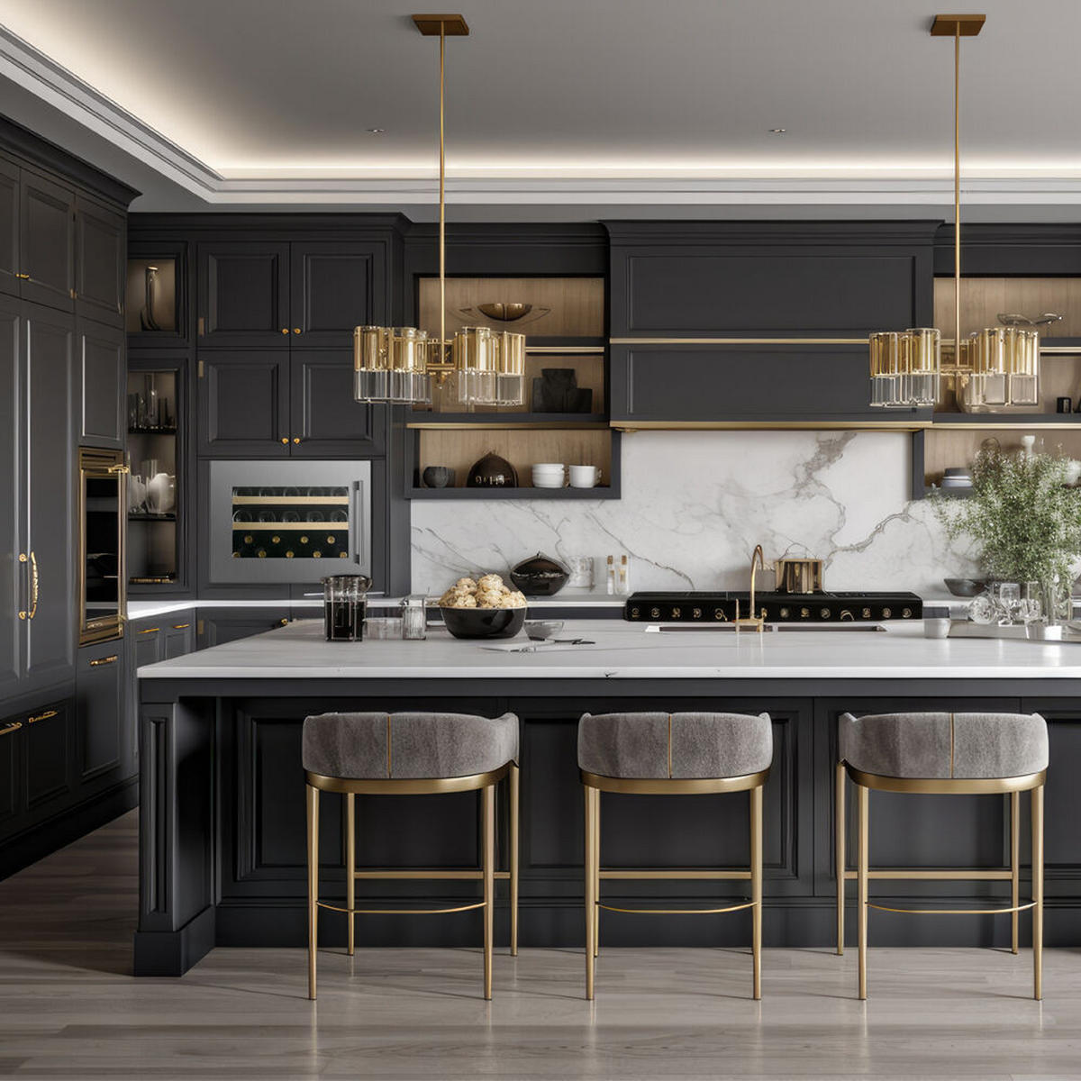 WEINKÜHLSCHRANK DVS-19.50SS  - Edelstahlfarben, Basics, Glas/Holz (59/45,5/56,9cm)