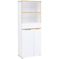 AKTENSCHRANK Weiß, Eiche Artisan  - Weiß/Eiche Artisan, KONVENTIONELL, Holzwerkstoff (75/197/38cm) - MID.YOU