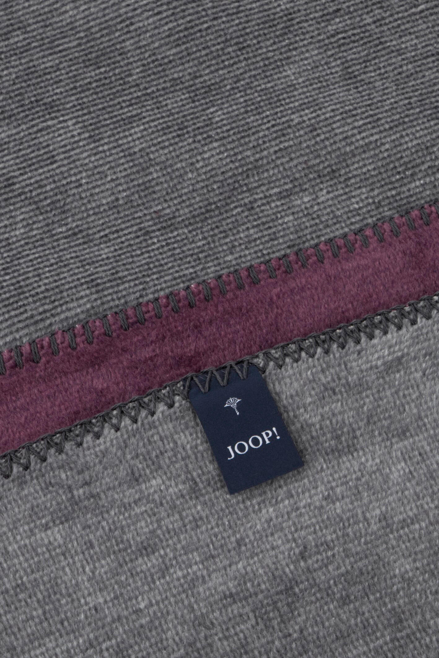 Thumbnail - Joop! Wohndecke Melange Doubleface Capsule, Beere, Textil, 150x200 cm, Kettelrand, Wohntextilien, Decken, Kuscheldecken