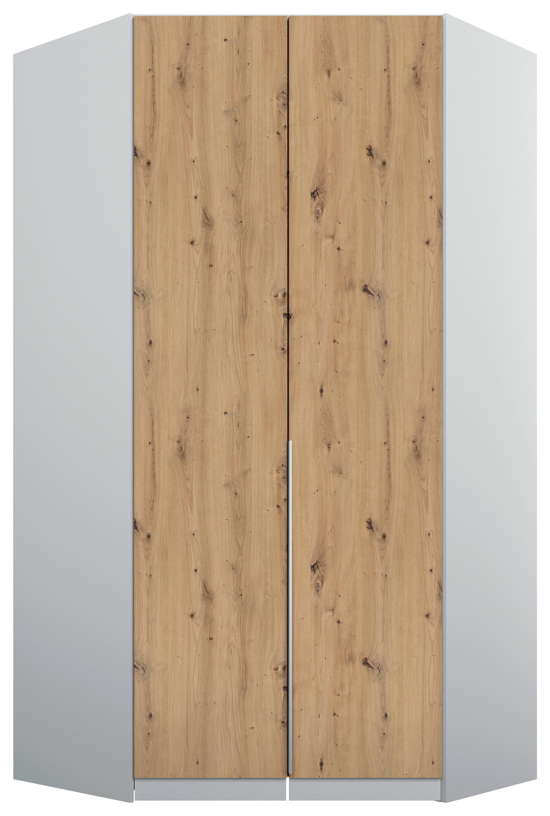 Eckschrank 117 Cm Alabama Extra Hellgrau/eichef.