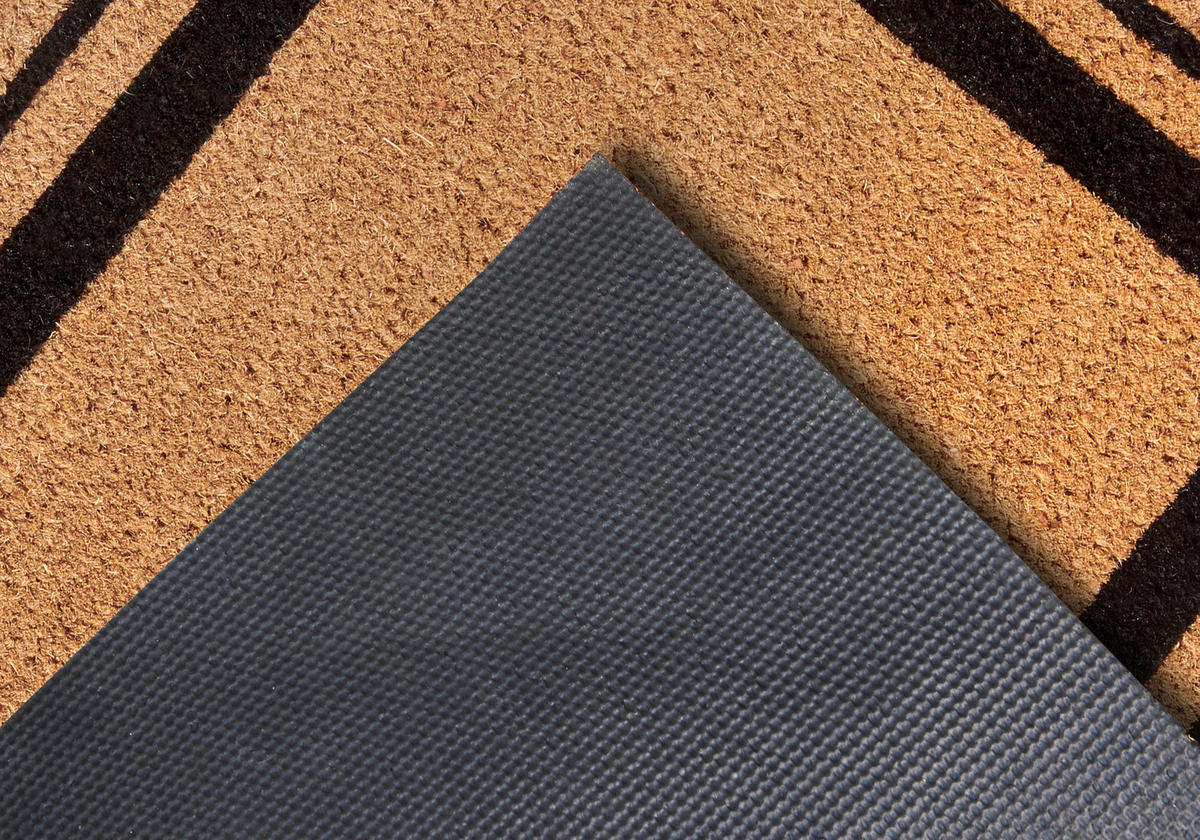 FUSSMATTE  50/80 cm  Schwarz, Hellbraun  geometrisch  - Hellbraun/Schwarz, Basics, Kunststoff/Textil (50/80cm) - Villeroy & Boch