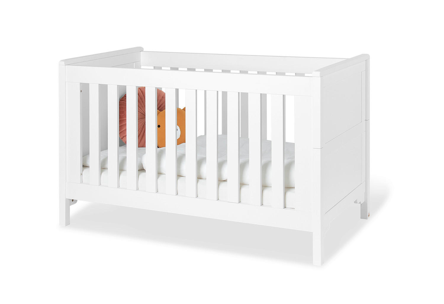 GITTERBETT Chalet  - Weiß, Basics, Holz (148/77/90cm) - Pinolino