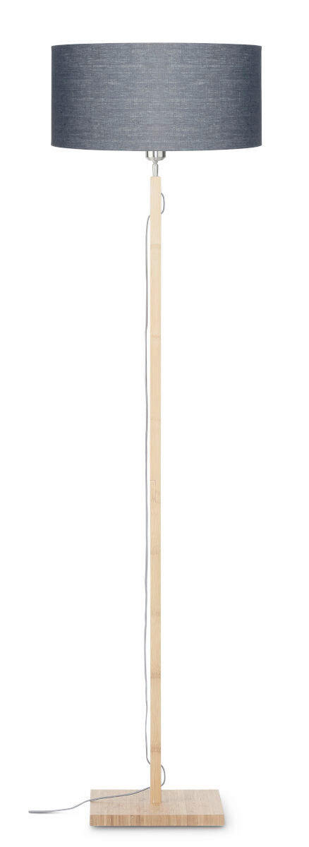STOJACÍ LAMPA, 47/167 cm  - tmavě šedá/přírodní barvy, Trend (47/167cm) - Good & Mojo