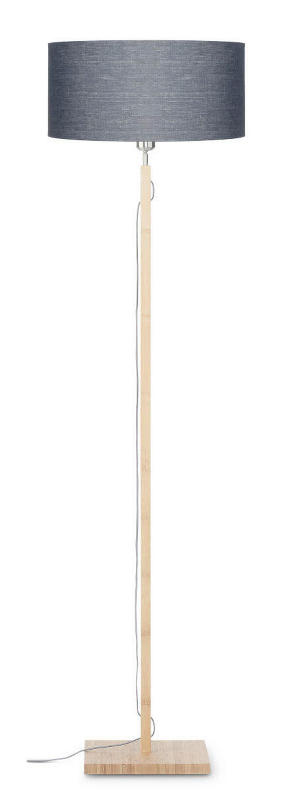 STOJACÍ LAMPA, 47/167 cm  - tmavě šedá/přírodní barvy, Trend (47/167cm) - Good & Mojo
