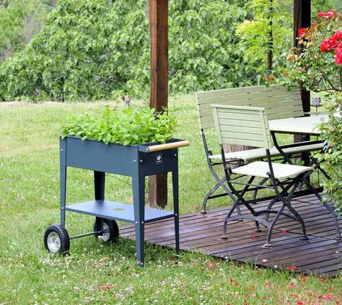 HOCHBEET 35/80/75 cm  - Anthrazit, Basics, Metall (35/80/75cm)