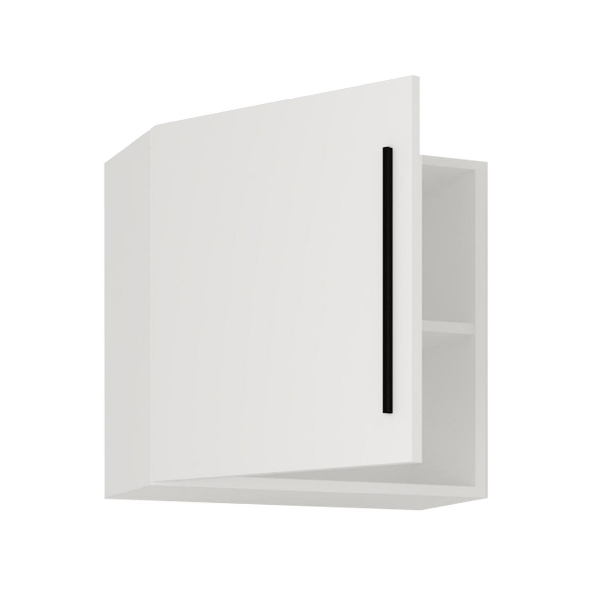HÄNGEELEMENT in Weiss   - Weiss/Schwarz, Modern, Holzwerkstoff/Metall (50/50/30cm) - MID.YOU