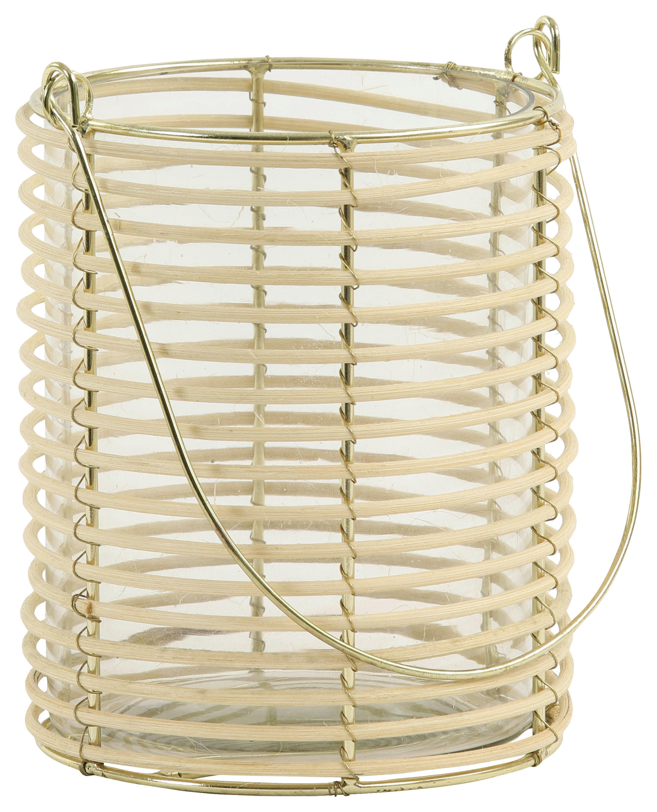 TEELICHTHALTER  - Naturfarben, Trend, Naturmaterialien/Glas (10/13cm) - Light & Living