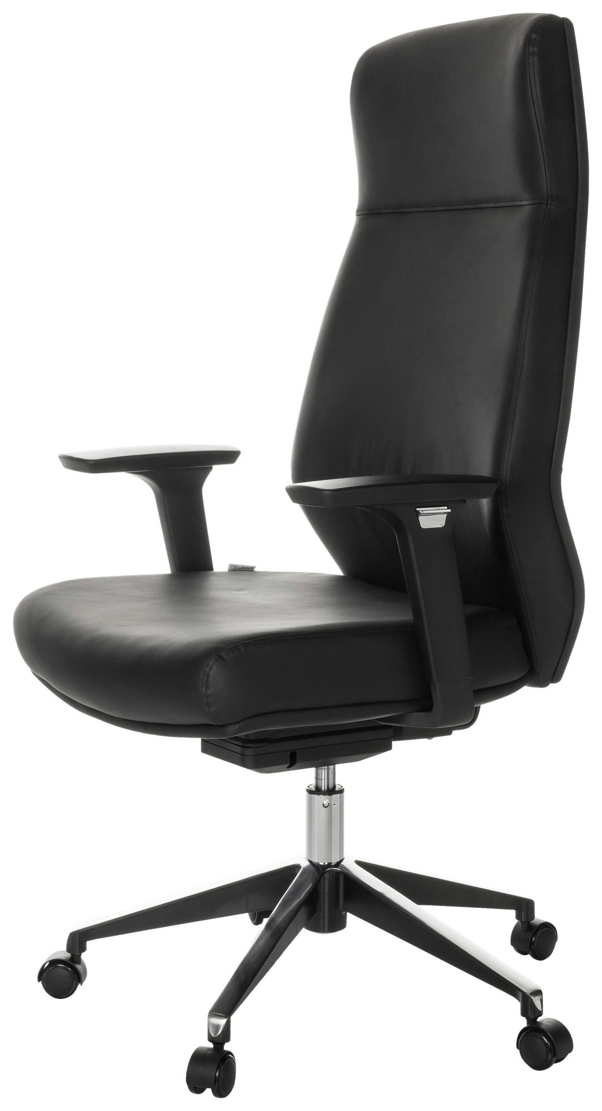 KANCELÁŘSKÉ KŘESLO, černá - černá, Basics, kov/plast (68/123-130/68cm) - MID.YOU