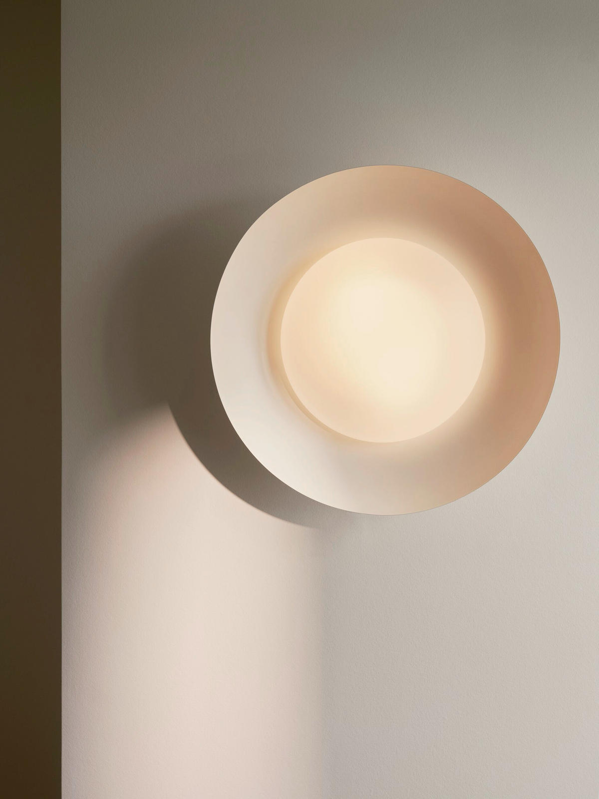 DECKENLEUCHTE Nivora 45/12 cm   - Weiß, Design, Metall (45/12cm) - Nordlux