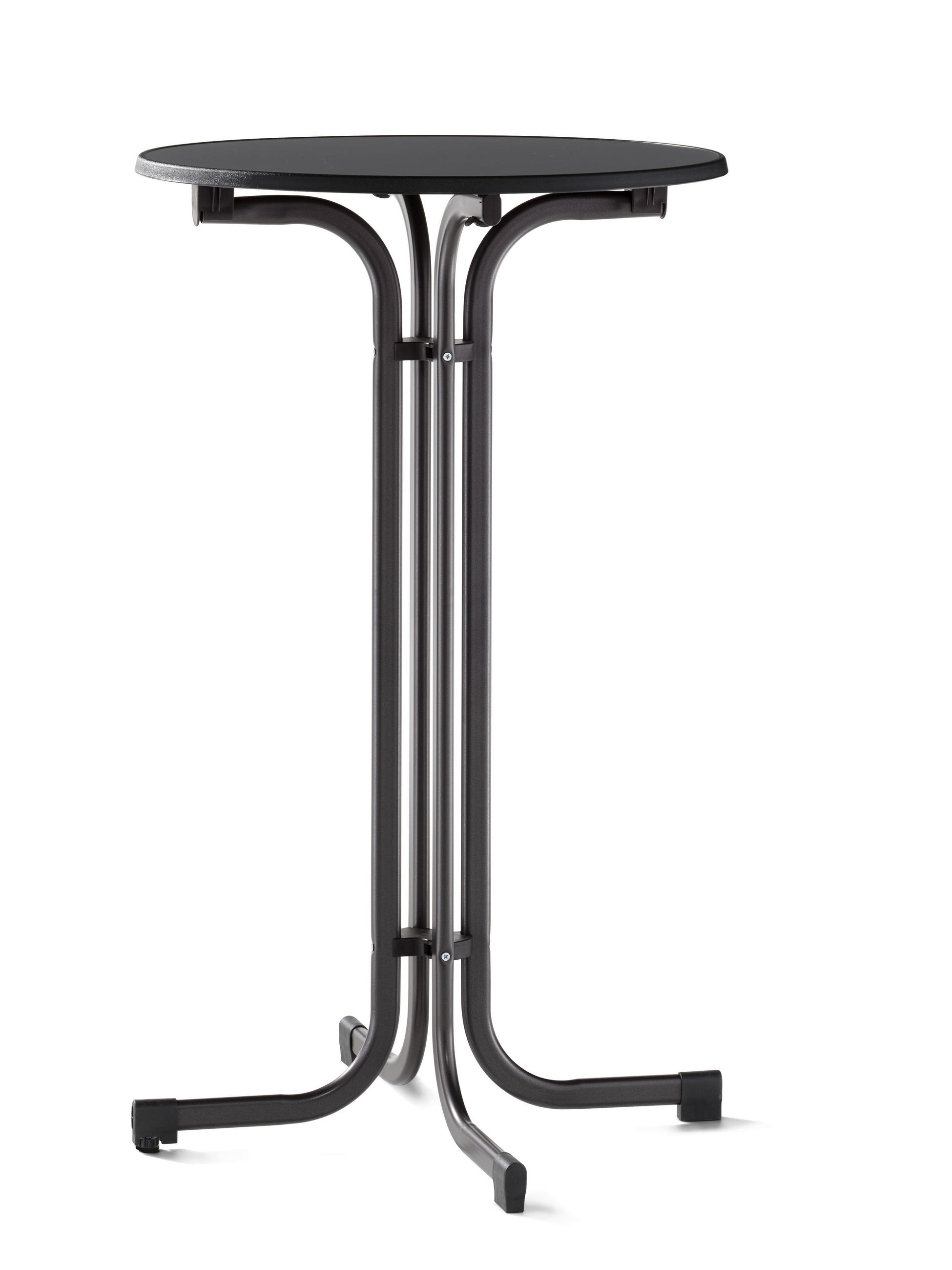 GARTENKLAPPTISCH Metall Anthrazit, Grau  - Anthrazit/Grau, Basics, Kunststoff/Metall (70/70/112cm) - Sieger