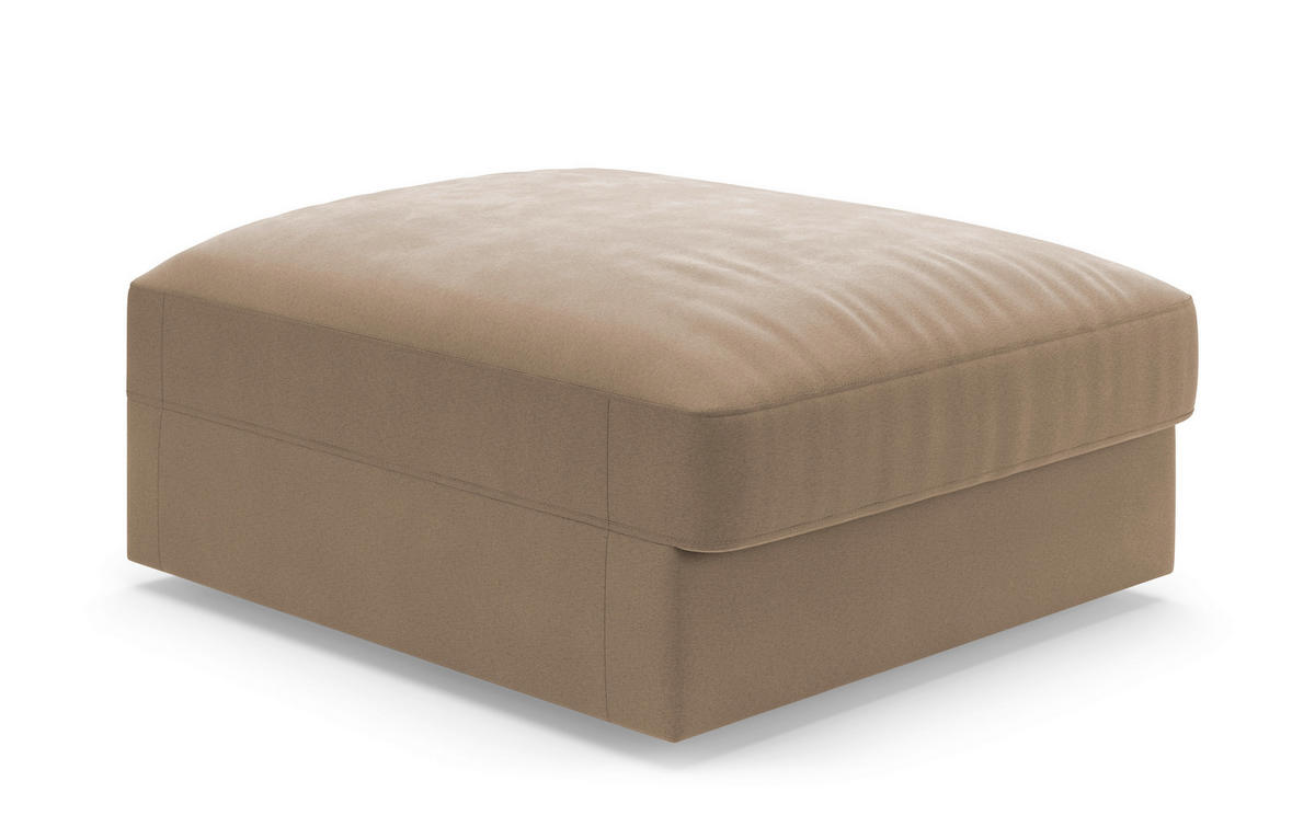 SOFAELEMENT FABIO E Mikrofaser Braun  - Schwarz/Braun, MODERN, Kunststoff/Textil (95/46/108cm) - Sit & More