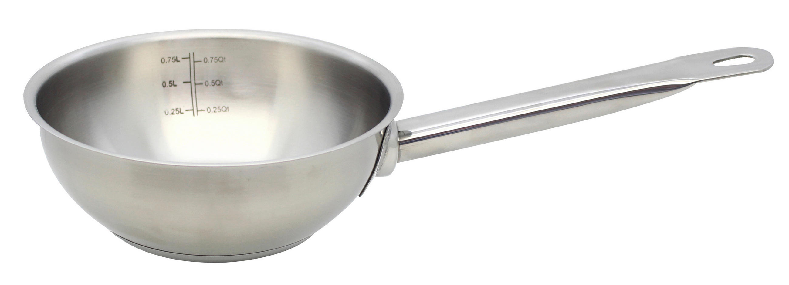 STIELKASSEROLLE Profi Cuisine 1,5 L  - Silberfarben, Basics, Metall (20cm) - ELO