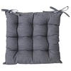 GARTENSITZKISSEN in Grau 40/40 cm  - Grau, Design, Textil (40/40cm)