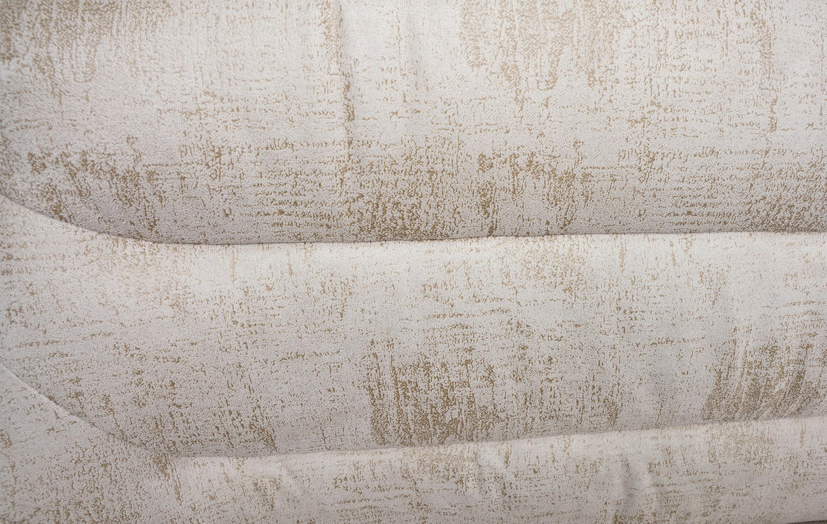 SITZBANK 177,5/87/64 cm Struktur Beige  - Beige/Schwarz, Design, Textil/Metall (177,5/87/64cm) - Hom`in