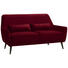 DREISITZER-SOFA in Textil Rot - Rot/Schwarz, Trend, Holz/Textil (160/86/80cm) - Carryhome DREISITZER-SOFA in Textil Rot - Rot/Schwarz, Trend, Holz/Textil (160/86/80cm) - Carryhome