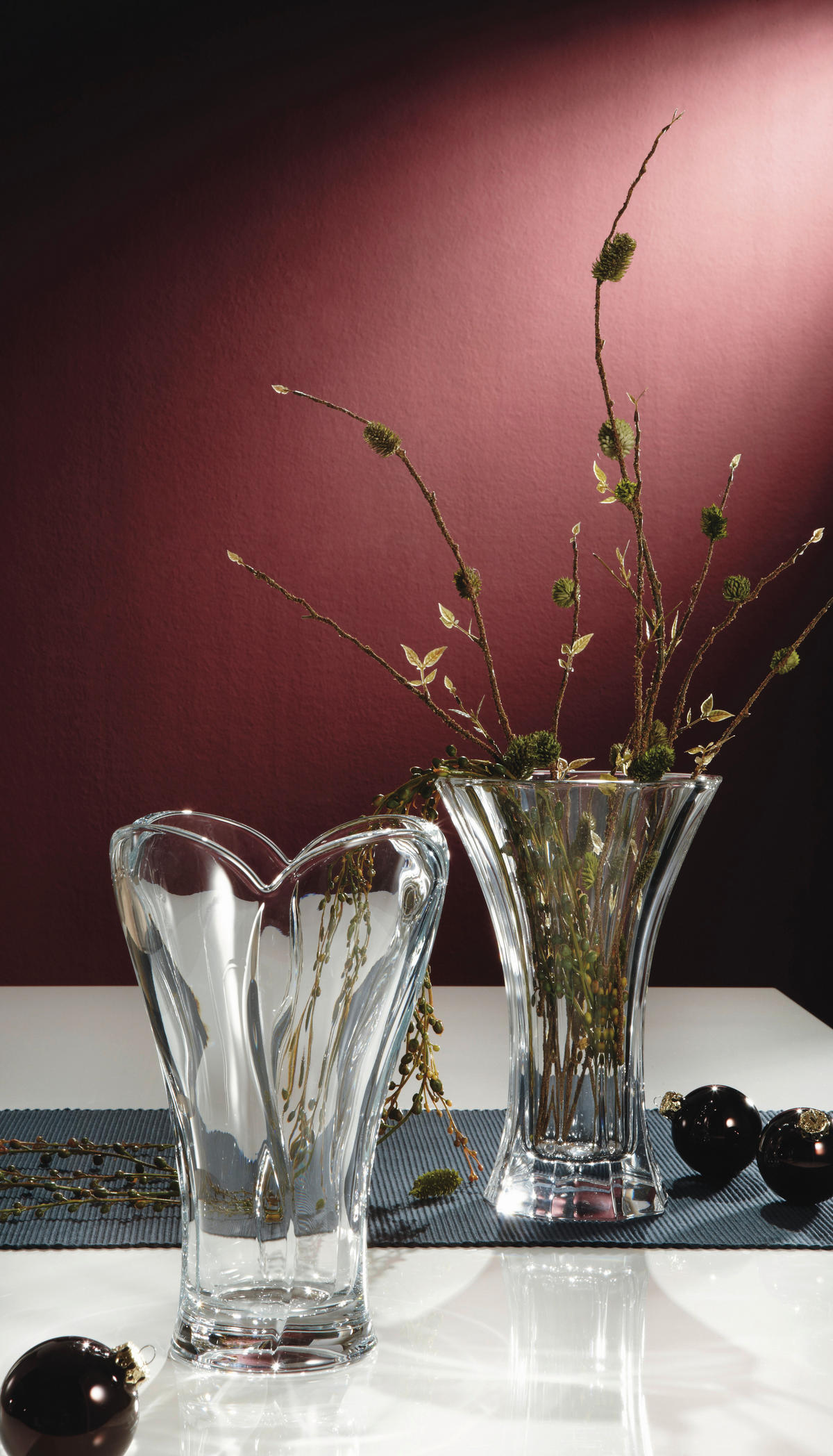 VAZA SAPHIR, 24 CM  steklo  - prozorno, Basics, steklo (24cm) - Nachtmann