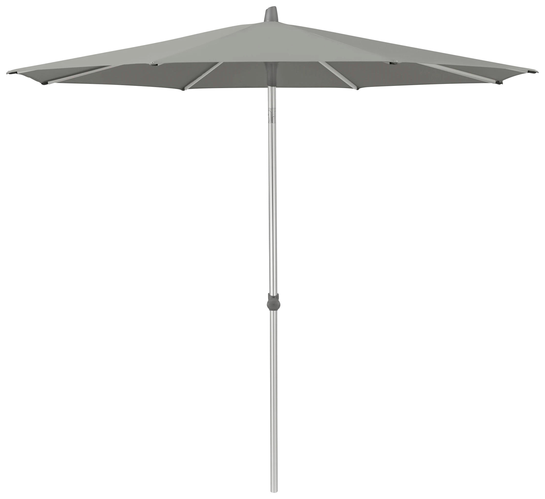 SONNENSCHIRM 300 cm Graubraun  - Graubraun/Silberfarben, MODERN, Textil/Metall (300/300cm) - Glatz