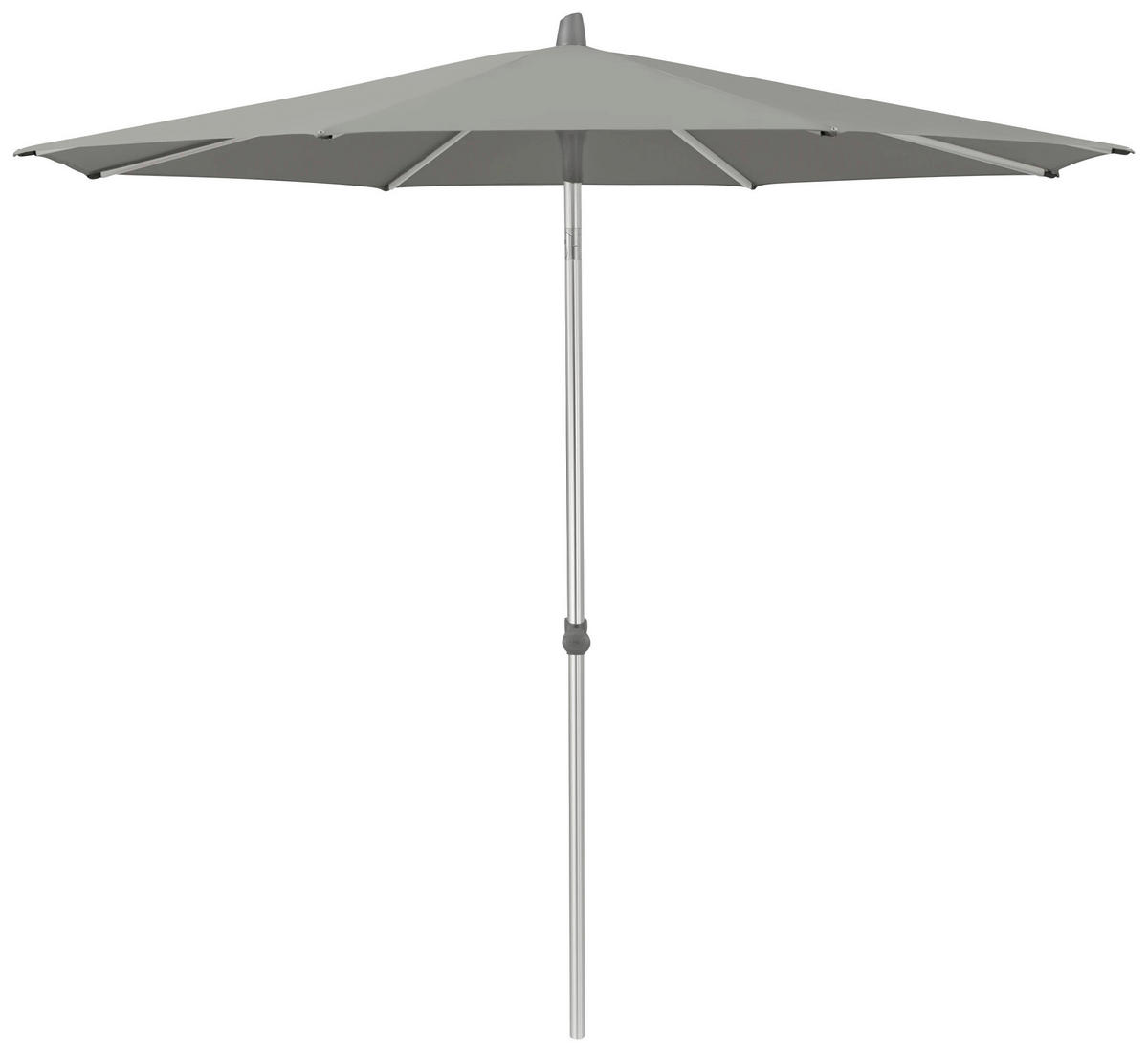 SONNENSCHIRM 300 cm Graubraun  - Graubraun/Silberfarben, MODERN, Textil/Metall (300/300cm) - Glatz