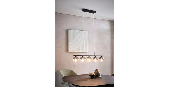 HÄNGELEUCHTE 83/13/150 cm - Schwarz, Basics, Glas (83/13/150cm) - Novel