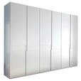DREHTÜRENSCHRANK  in Weiß  - Weiß, Design, Holzwerkstoff (300/225/58cm) - Novel