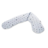 STILLKISSENBEZUG 190 cm   - Blau/Hellgrau, Basics, Textil (190cm) - Theraline