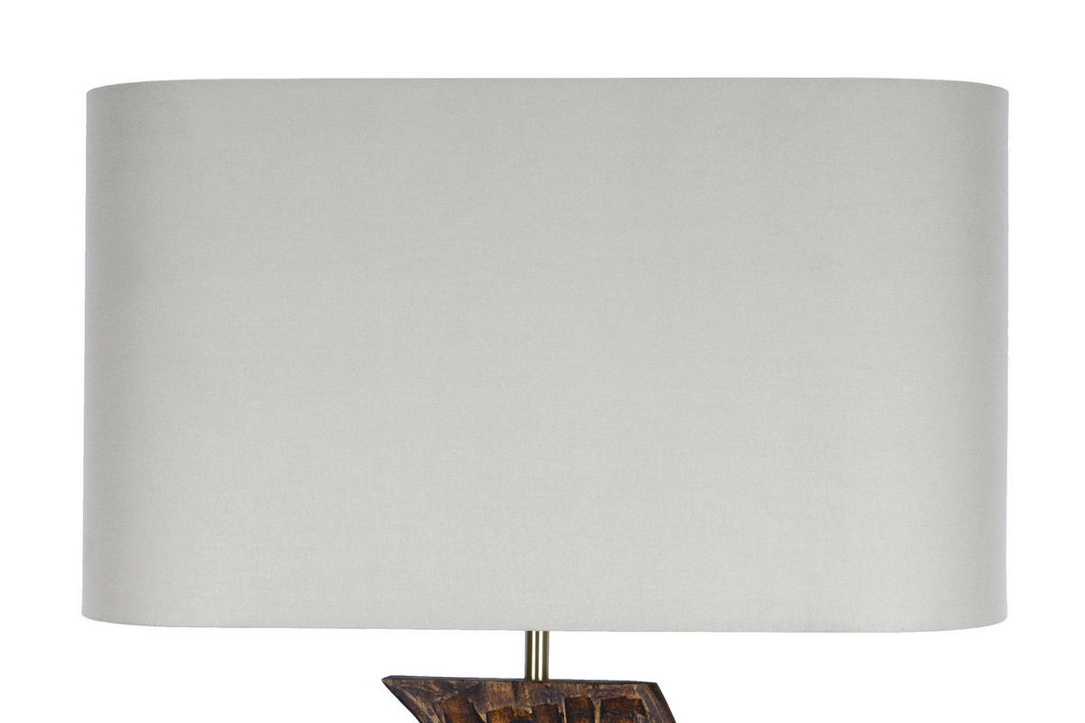 STEHLEUCHTE  40/171/20 cm   - Schwarz/Naturfarben, Design, Holz/Textil (40/171/20cm) - P & B