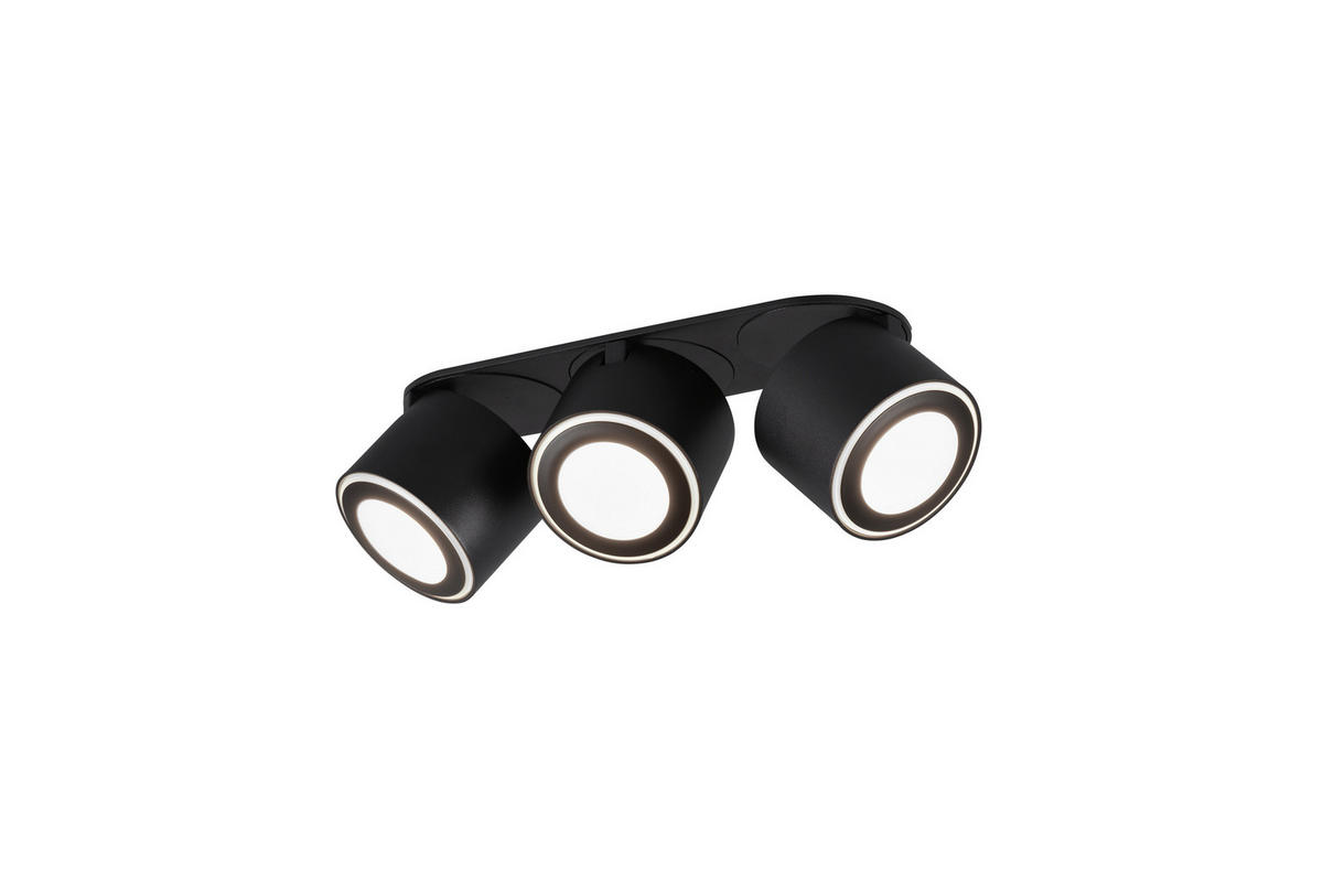 LED-STRAHLER - Schwarz, Design, Metall (27,3/8,7/10,6cm)