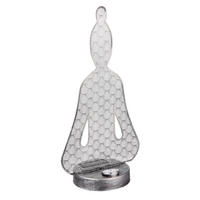 SOLARLEUCHTE  - Transparent/Silberfarben, Design, Kunststoff/Metall (19/12/36cm) - Globo