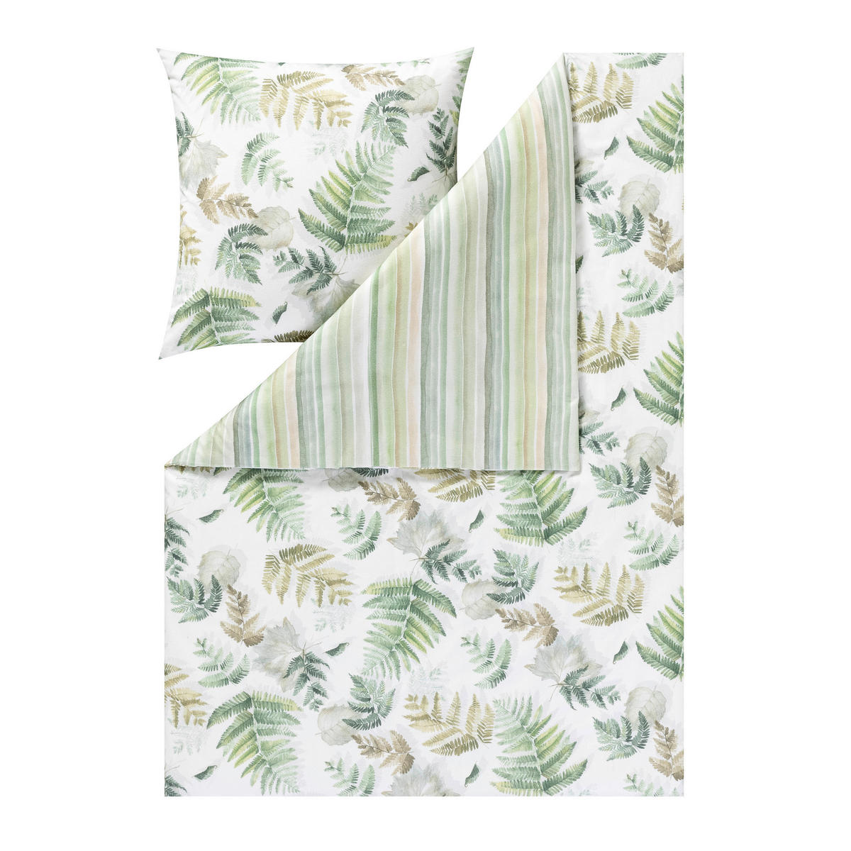 BETTWÄSCHE Impulse Flanell 135/200 cm  - Hellgrün, Design, Textil (135/200cm) - Estella