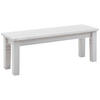 SITZBANK 130/46/40 cm Weiß Kiefer massiv  - Weiß, ROMANTIK / LANDHAUS, Holz (130/46/40cm) - Boxxx