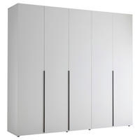 ORMAR S KLASIČNIM VRATIMA bijela   - bijela/crna, Moderno, drvni materijal/plastika (225/210/51,6cm) - Hom`in