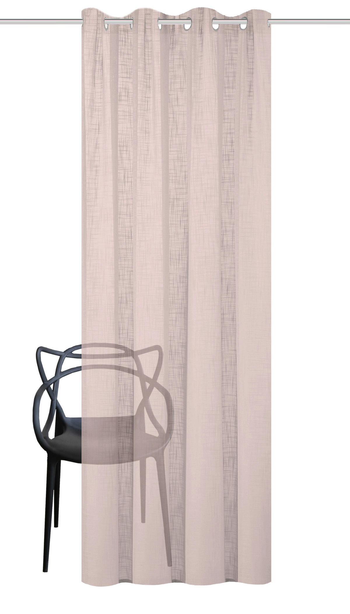 ÖSENSCHAL halbtransparent 140/160 cm   - Rosa, Basics, Textil (140/160cm)